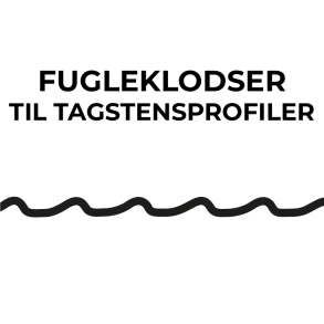 Fugleklodser til tagstensprofiler