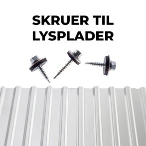 Skruer til lysplader