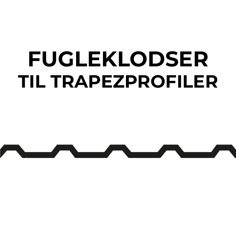 Fugleklodser til trapezprofiler