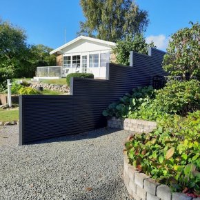 Hegn lavet med Sinus 18 stlplader