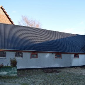 St�ltag med Trapezprofil MTP18 med rygning i st�l bukket p� vores egen bukkemaskine