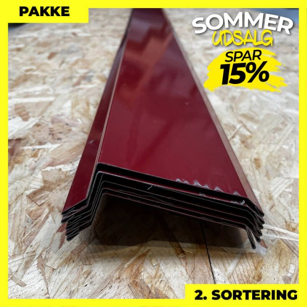 Vindskede - 2. sortering - 6 stk. af 20x100x25x20 mm - Mrkerd