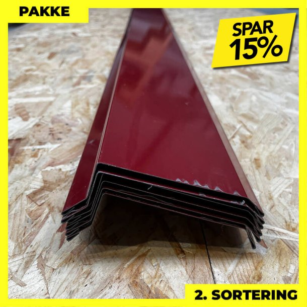 Vindskede - 2. sortering - 6 stk. af 20x100x25x20 mm - Mrkerd