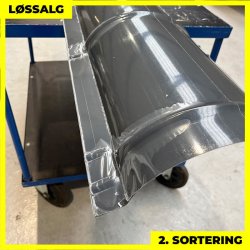 Rund tagrygning - 2. sortering - 15-30 - 1900 mm - Grafitgr