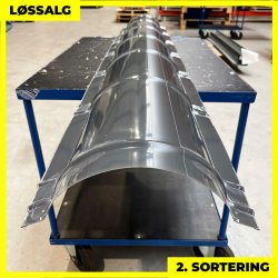 Rund tagrygning - 2. sortering - 15-30 - 1900 mm - Grafitgr