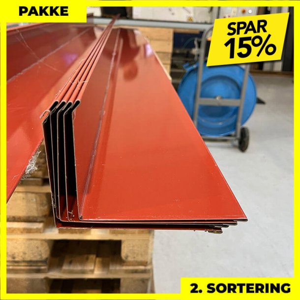 Murinddkning - 2. sortering - 5 stk. af 10x90x140 mm - Svenskrd
