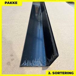 Murinddkning - 2. sortering - 2 stk. af 10x90x140 mm - Sort