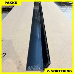 Murinddkning - 2. sortering - 2 stk. af 10x90x140 mm - Sort