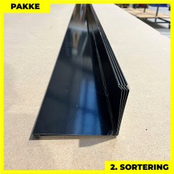 Murinddkning - 2. sortering - 2 stk. af 10x90x140 mm - Sort