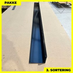 Murinddkning - 2. sortering - 2 stk. af 10x90x140 mm - Sort