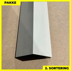 Udvendig hjrne - 2. sortering - 3 stk. af 140x140 mm - Lysegr