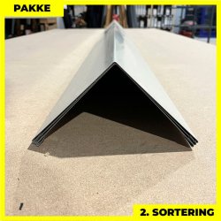 Udvendig hjrne - 2. sortering - 3 stk. af 140x140 mm - Lysegr