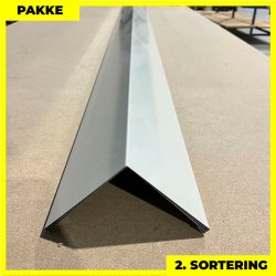 Udvendig hjrne - 2. sortering - 3 stk. af 140x140 mm - Lysegr