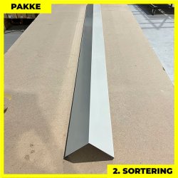 Udvendig hjrne - 2. sortering - 3 stk. af 140x140 mm - Lysegr