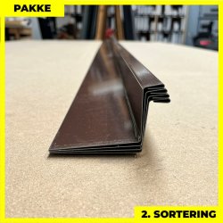 Sokkelblik - 2. sortering - 4 stk. af 68x40x15 mm - Brun