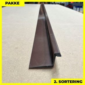 Sokkelblik - 2. sortering - 4 stk. af 68x40x15 mm - Brun