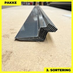 Vandnse - 2. sortering - 7 stk. af 60x25x15x10 mm - Antracitgr