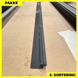 Vandnse - 2. sortering - 7 stk. af 60x25x15x10 mm - Antracitgr