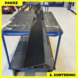 Fodblik - 2. sortering - 4 stk. af 133x60 mm - Sort