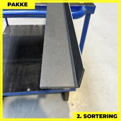 Indvendig hjrne - 2. sortering - 3 stk. af 50x70 mm - Sort