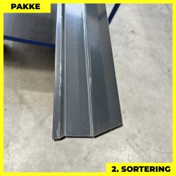 Vandnse - 2. sortering - 2 stk. af 60x40x15x10 mm - Antracitgr