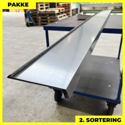 Slbnk - 2. sortering - 3 stk. af 10x140x25 mm - Mrk Silver