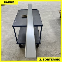 Slbnk - 2. sortering - 3 stk. af 10x140x25 mm - Mrk Silver