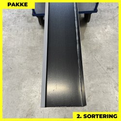 Siderende - 2. sortering - 5 stk. af 80x130x20 mm - Sort