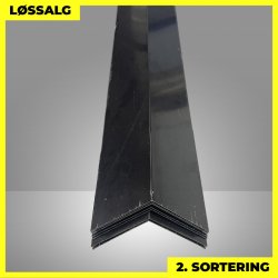 Udvendig hj�rne - 2. sortering - 140x140 mm - Sort