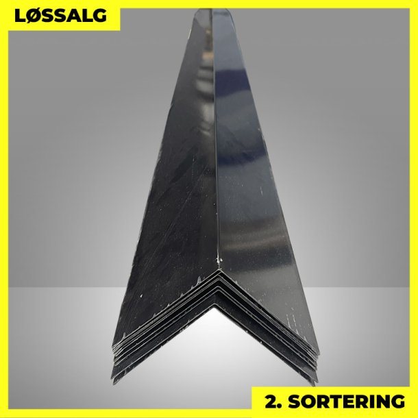 Udvendig hj�rne - 2. sortering - 140x140 mm - Sort