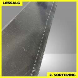 Udvendig hj�rne - 2. sortering - 140x140 mm - Sort