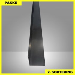 Indvendig hj�rne - 2. sortering - 3 stk. af 160x160 mm - Sort