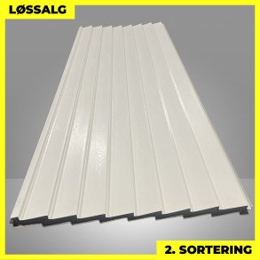 Easy-Plank - 2. sortering - 3000 mm - Hvid 