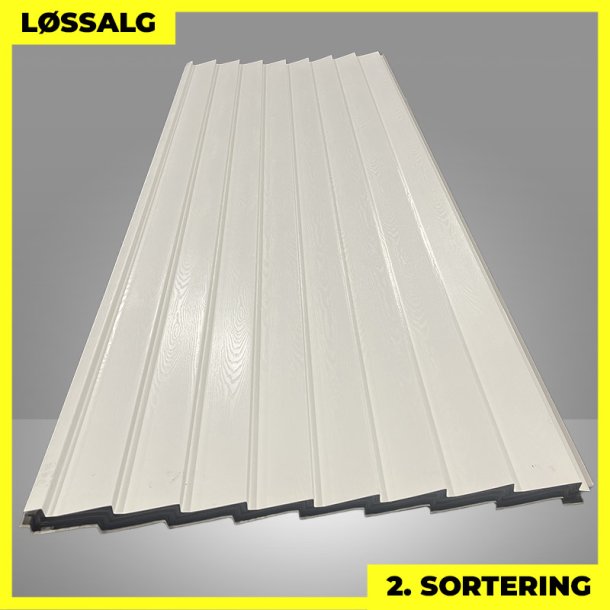 Easy-Plank - 2. sortering - 3000 mm - Hvid 