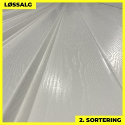 Easy-Plank - 2. sortering - 3000 mm - Hvid 