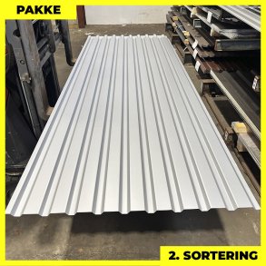 Trapez MVP 21 - 2. sortering - 4 stk. af 3000 mm - Silver - 12,4 m�