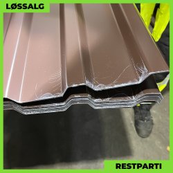 Trapezplade MTP 21 - Restparti - 0,5 mm - Brun