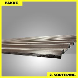 Trapezplade MTP 21 - 2. sortering - 7 stk. af 4500 mm - Brun - 32,6 m