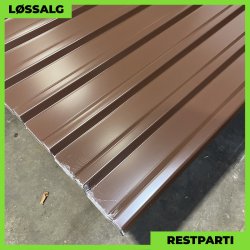 Trapezplade MTP 21 - Restparti - 0,5 mm - Brun