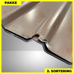 Trapezplade MTP 21 - 2. sortering - 7 stk. af 4500 mm - Brun - 32,6 m