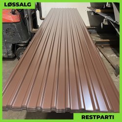 Trapezplade MTP 21 - Restparti - 0,5 mm - Brun