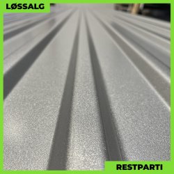 Trapez MTP 21 - Restparti - 4000 mm - 0,45 mm - Silver