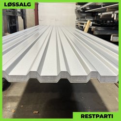 Trapez MTP 21 - Restparti - 4000 mm - 0,45 mm - Silver