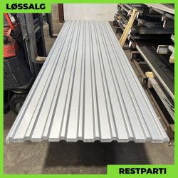 Trapez MTP 21 - Restparti - 4000 mm - 0,45 mm - Silver