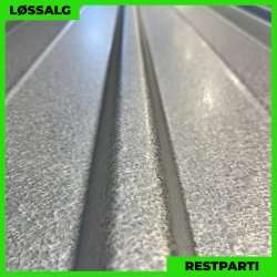 Pandeplade MTP 20/220 - Restparti - 0,5 mm - Aluzink