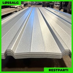 Pandeplade MTP 20/220 - Restparti - 0,5 mm - Aluzink