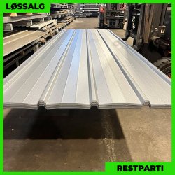 Pandeplade MTP 20/220 - Restparti - 0,5 mm - Aluzink