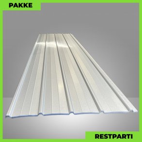 Pandeplade MTP 20/220 - Restparti - 11 stk. af 4500 mm - 0,5 mm - Aluzink - 53,4 m�