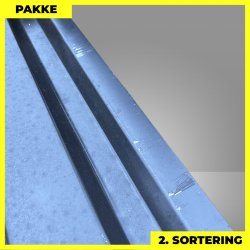 Trapezplade MVP 21 - V�g - 2. sortering - 6 stk. af 4000 mm - Sort - 24,8 m�