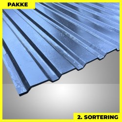 Trapezplade MVP 21 - V�g - 2. sortering - 6 stk. af 4000 mm - Sort - 24,8 m�